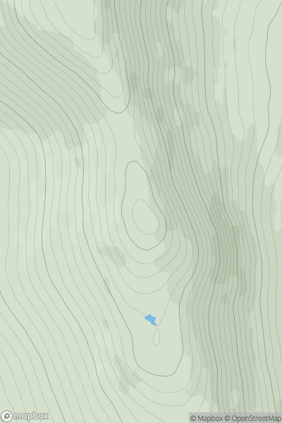 Thumbnail image for Creag na h-Iolaire [Loch Treig to Loch Ericht] showing contour plot for surrounding peak